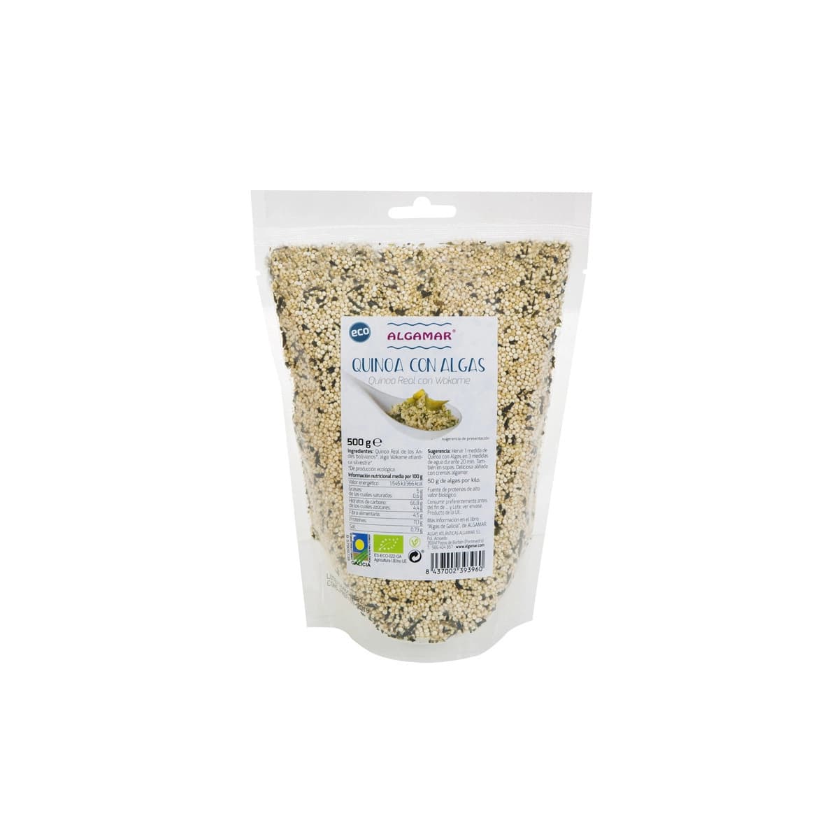 Quinoa con algas bio 500g Algamar