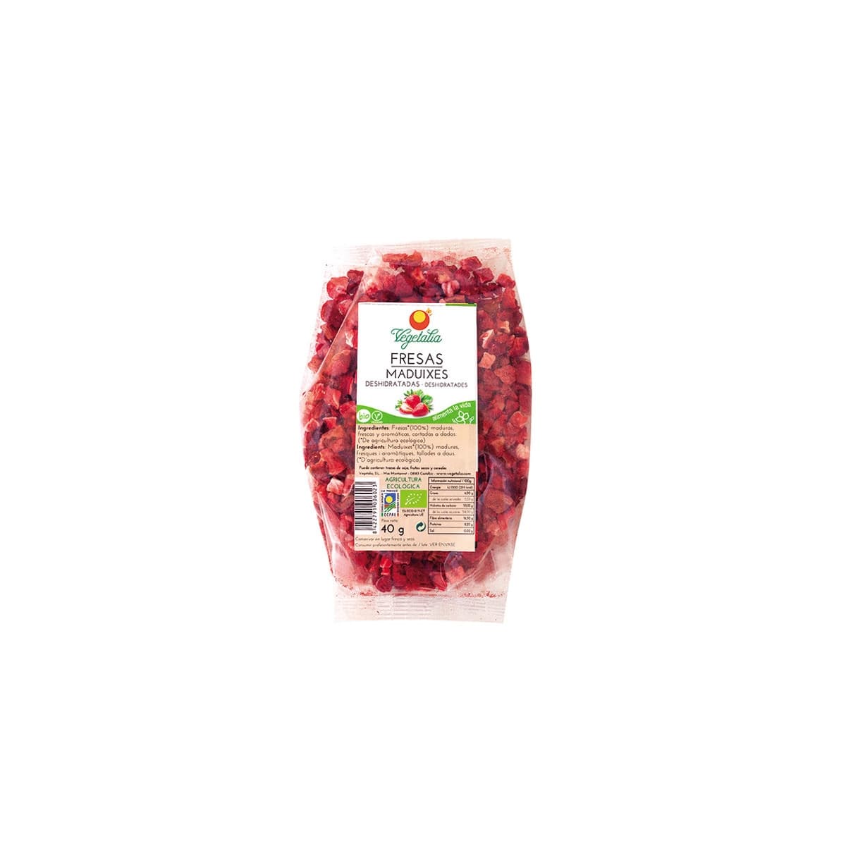 Fresa deshidratada bio 40g Vegetalia