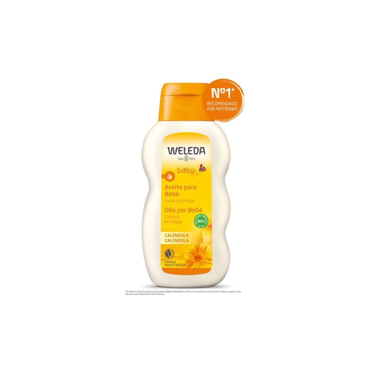 Aceite corporal de calendula bebe y niño bio 200ml Weleda
