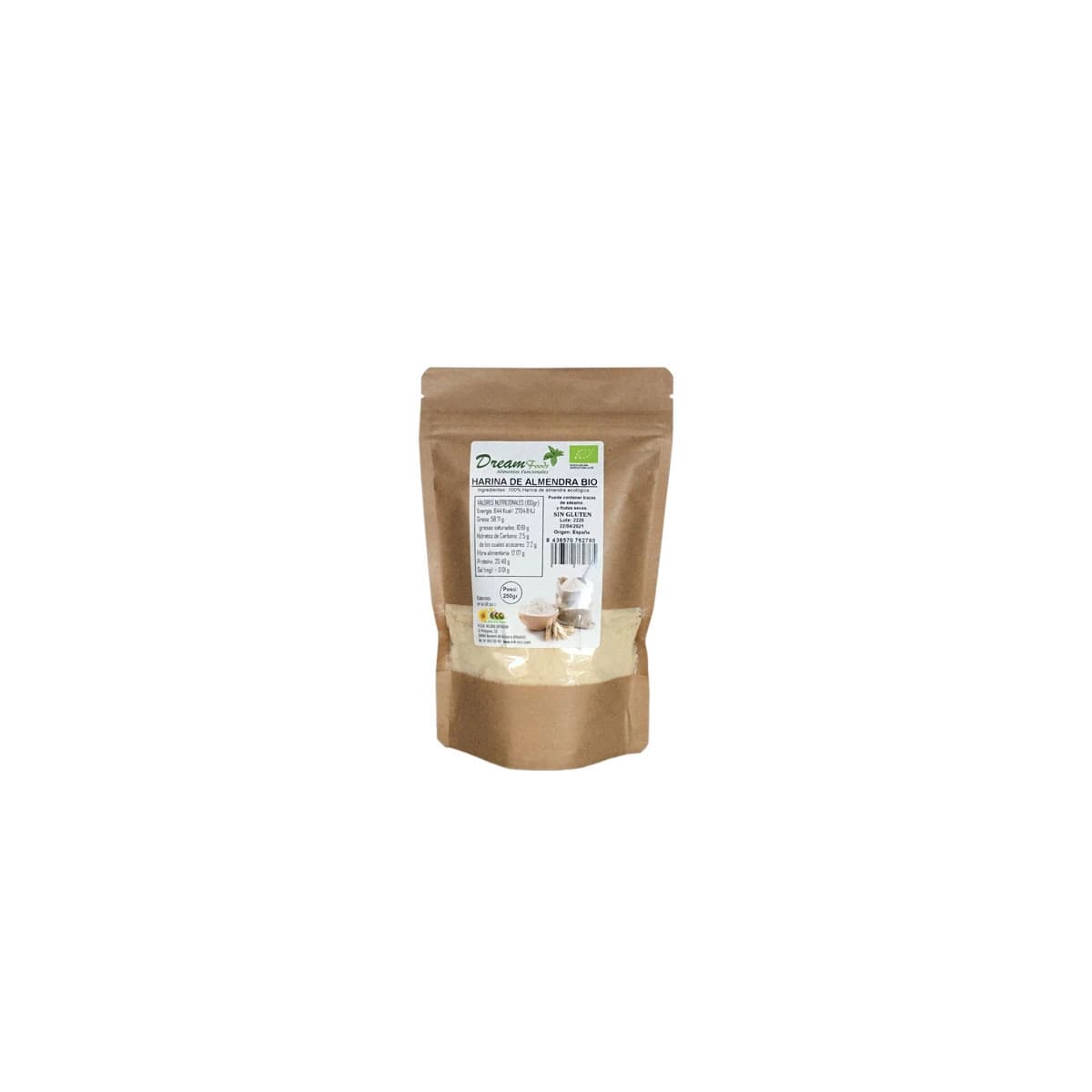 Harina de Almendra sin gluten Bio 250g Dream Food