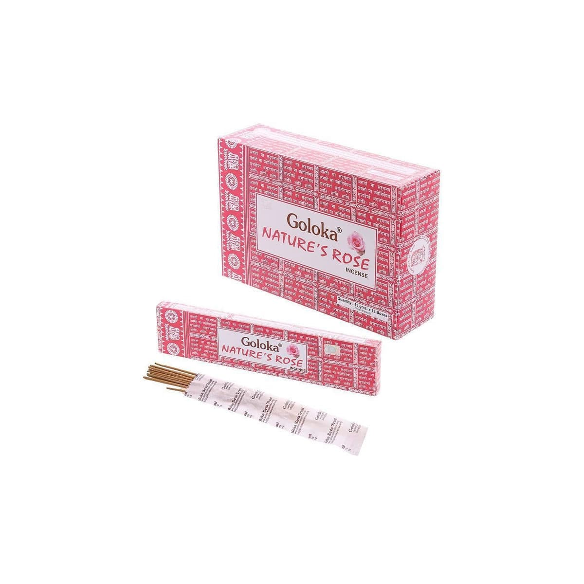 Incienso Goloka Nature's Rose 12x15g Nag Champa