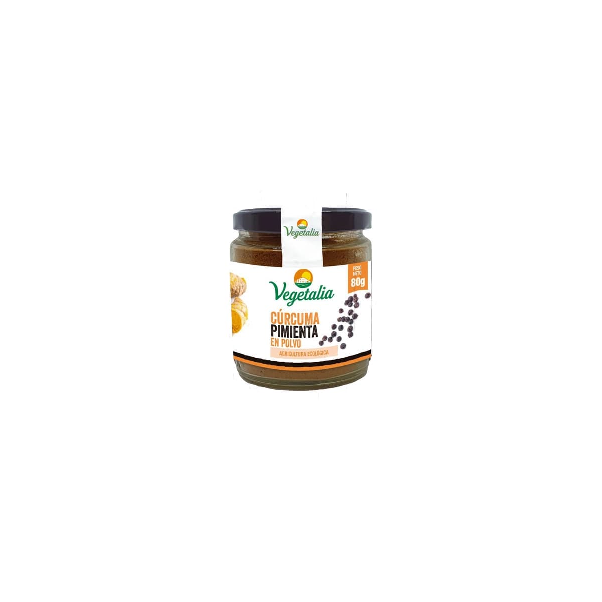 Curcuma y Pimienta Negra Bio 80g Vegetalia