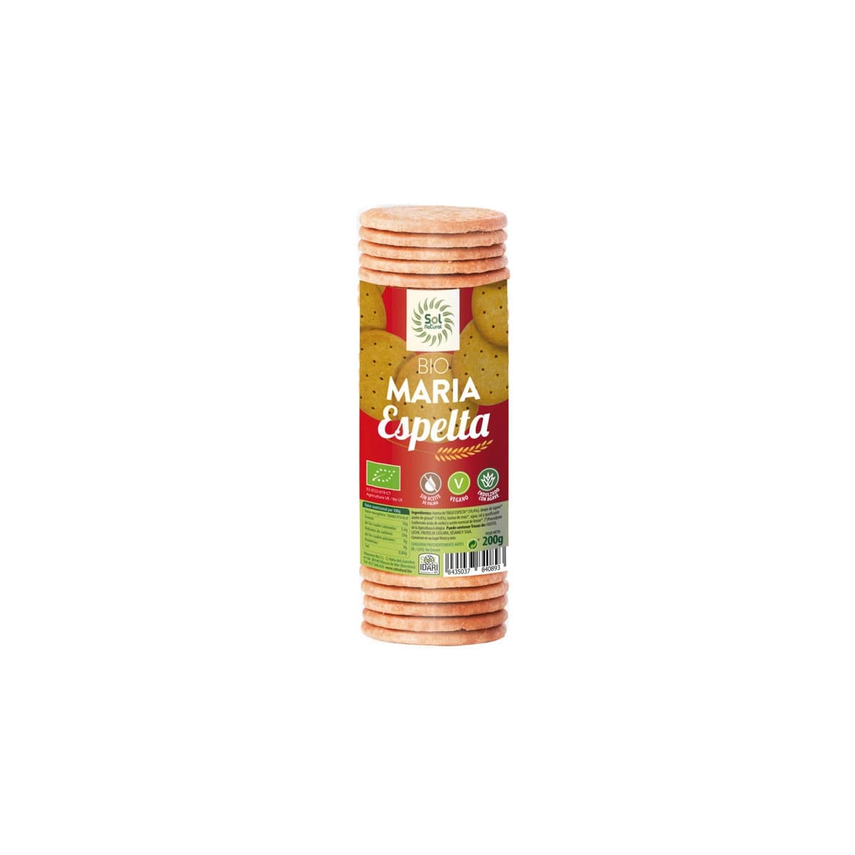 Galletas maria de espelta bio 200g Sol Natural