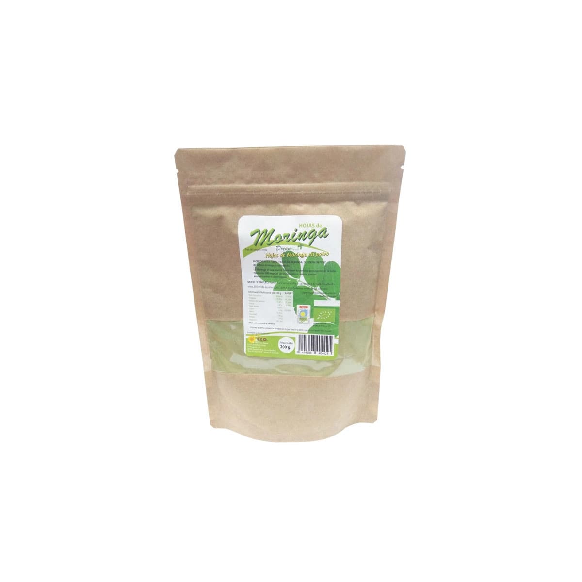 Moringa en polvo bio 200 g Dream Foods