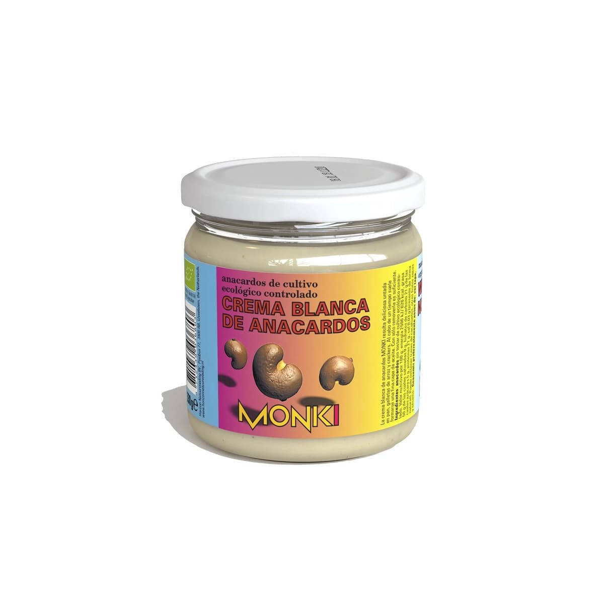 Crema Anacardos blanca Bio 330g Monki