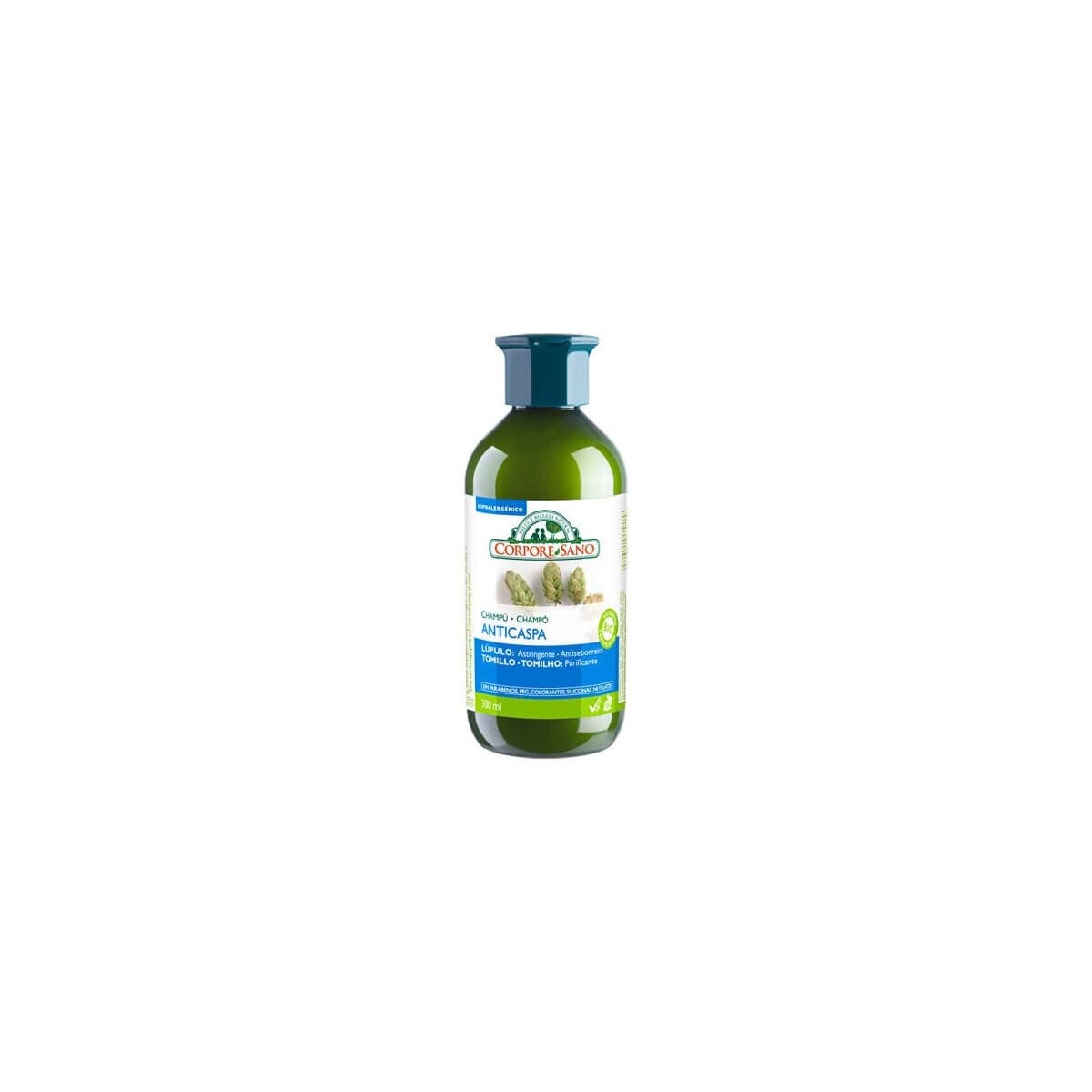 Champu Anticaspa Lupulo y Tomillo 300ml Corpore Sano