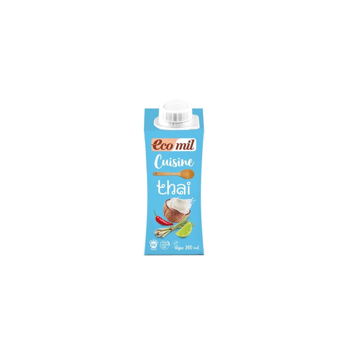 Crema para cocinar Thai cuisine Bio 200ml Ecomil