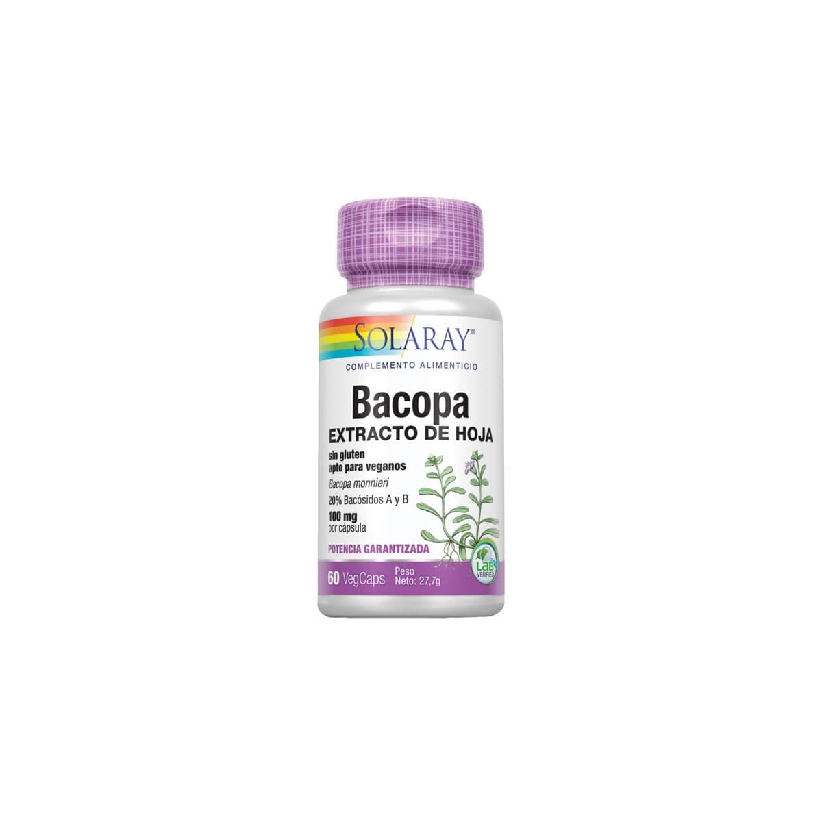Bacopa 100mg 60vcaps Solaray