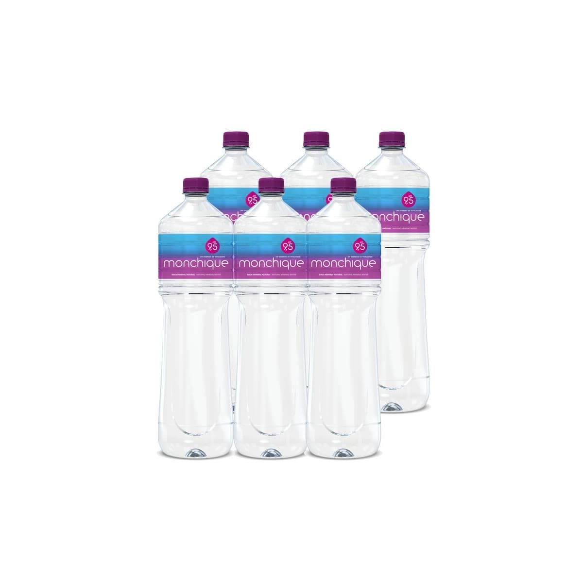 Agua Mineral Natural Alcalina PH9,5 (6x1.5L) Agua de Monchique