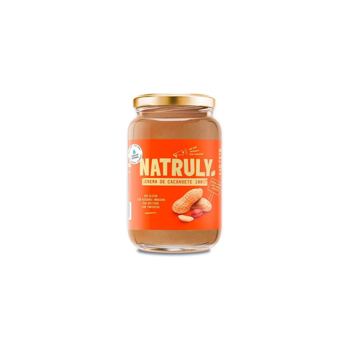 Crema de cacahuete natural 500g Natruly