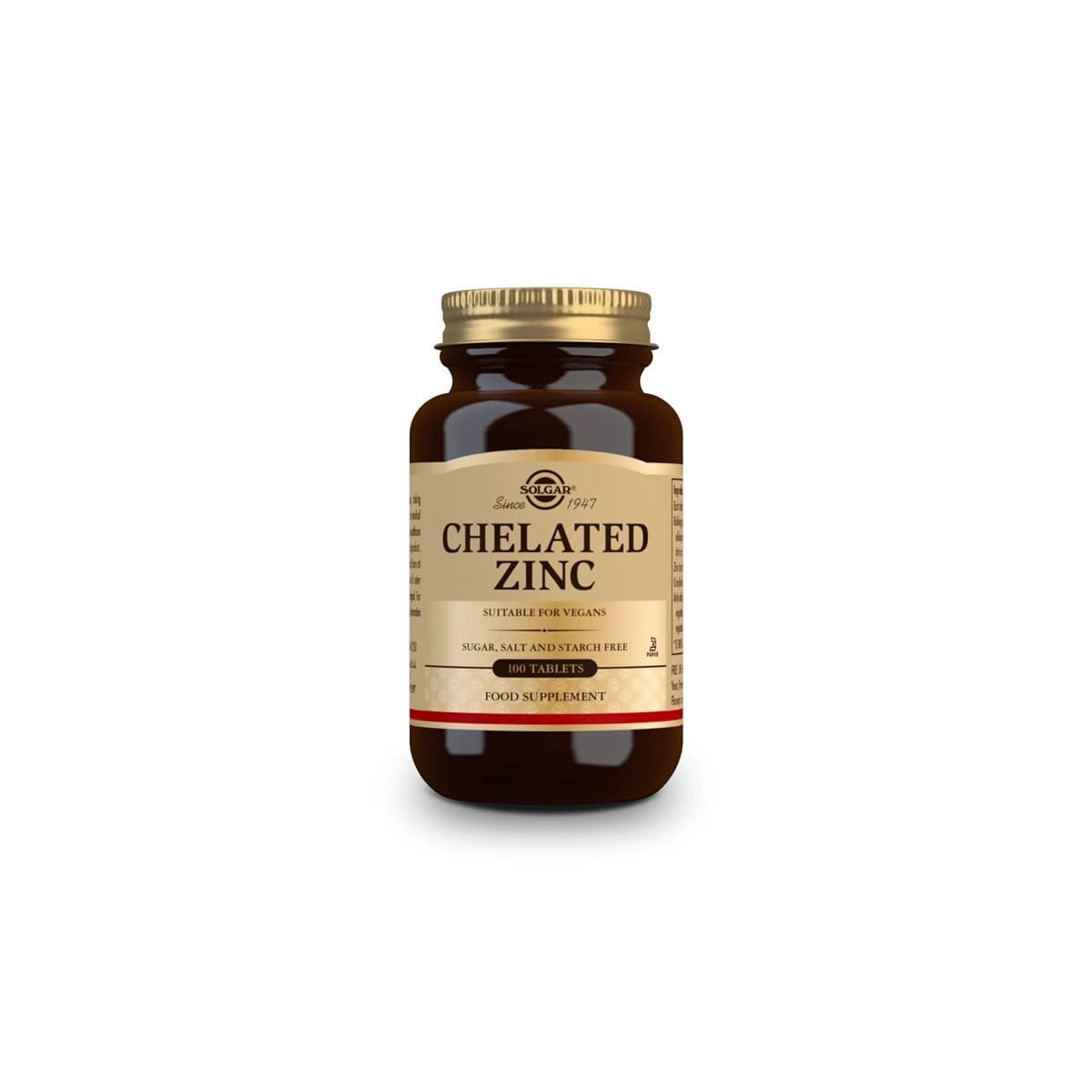 Zinc Quelado 22mg 100 comprimidos Solgar