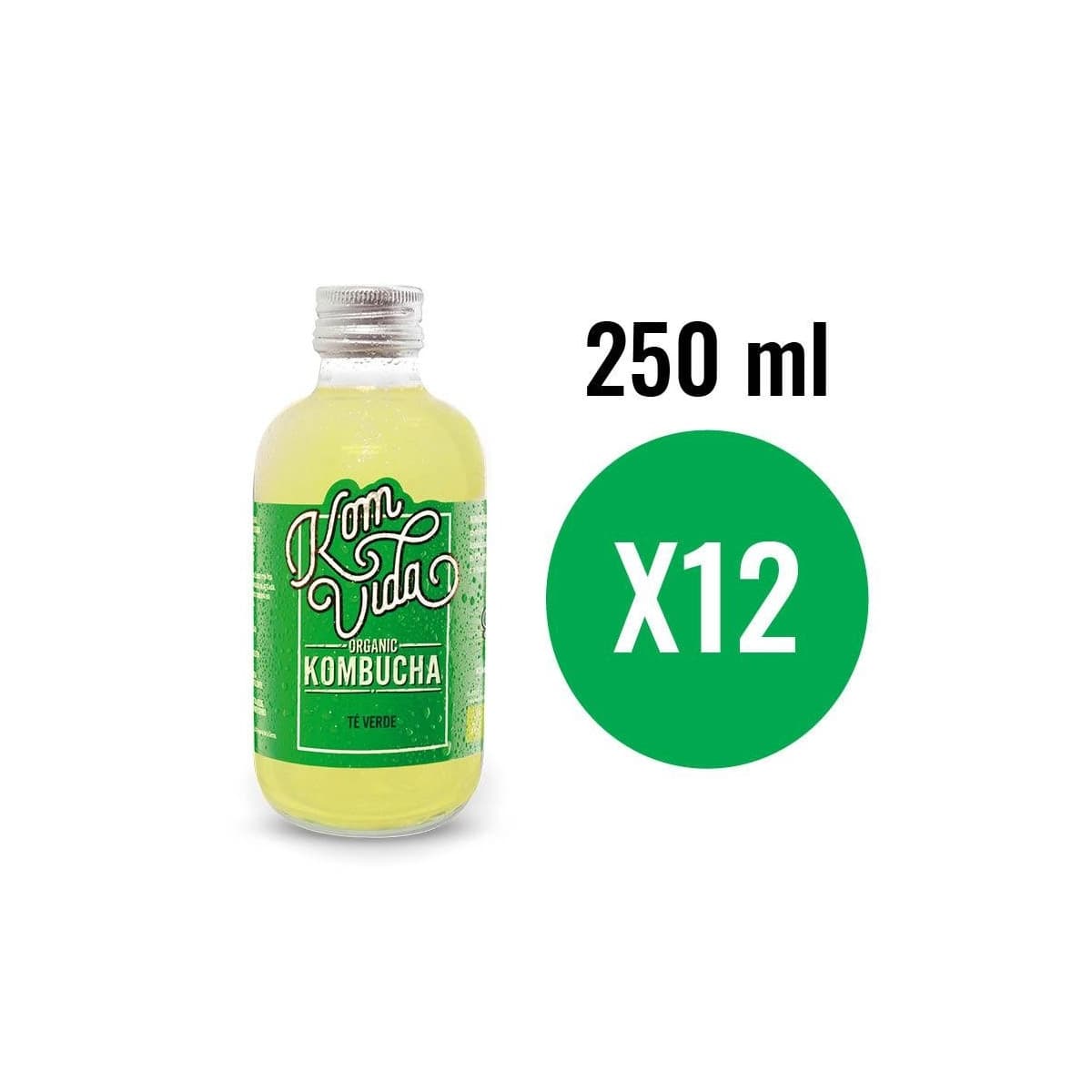 Kombucha Té Verde (Greenvida) Bio 12x250ml Komvida
