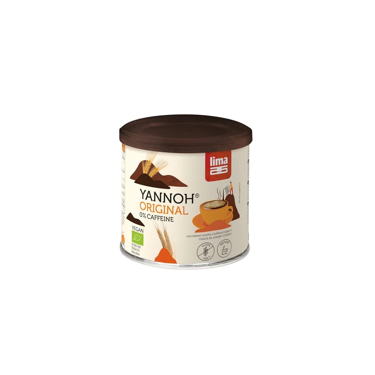 Yannoh instantaneo cafe de cereales bio lata 125g Lima