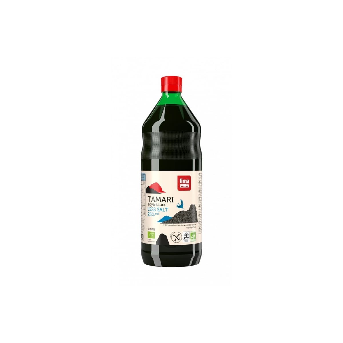 Tamari (salsa de soja) 25% menos de sal bio 1L Lima