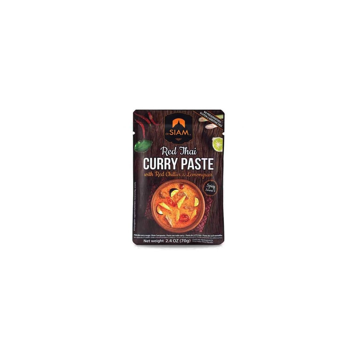 Pasta de curry rojo 70g deSIAM