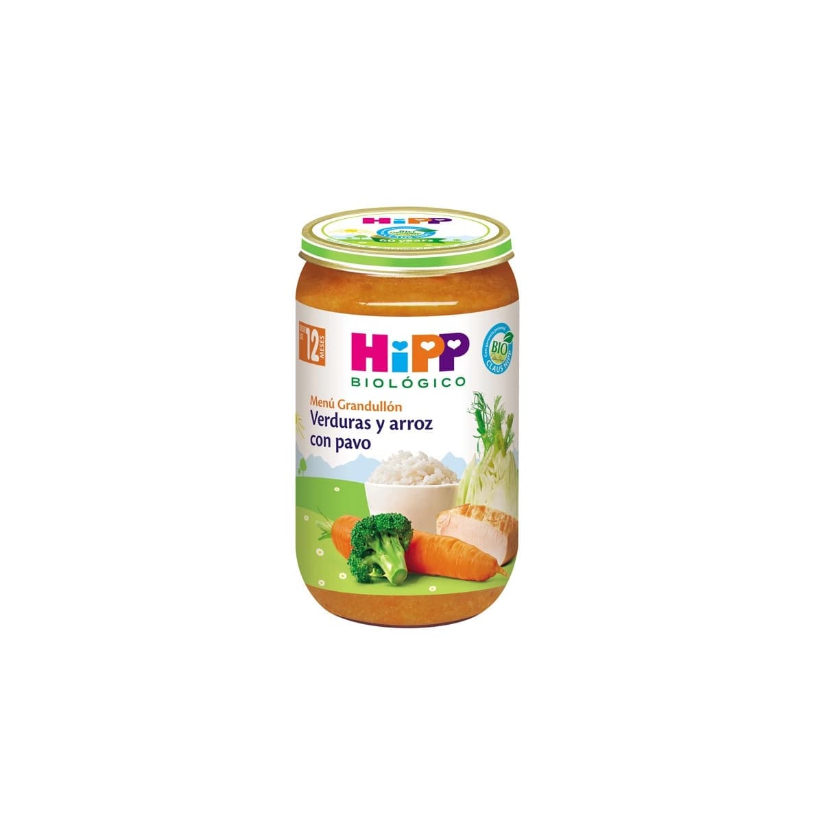 Tarrito de verduras con pavo Bio +12M 220g Hipp
