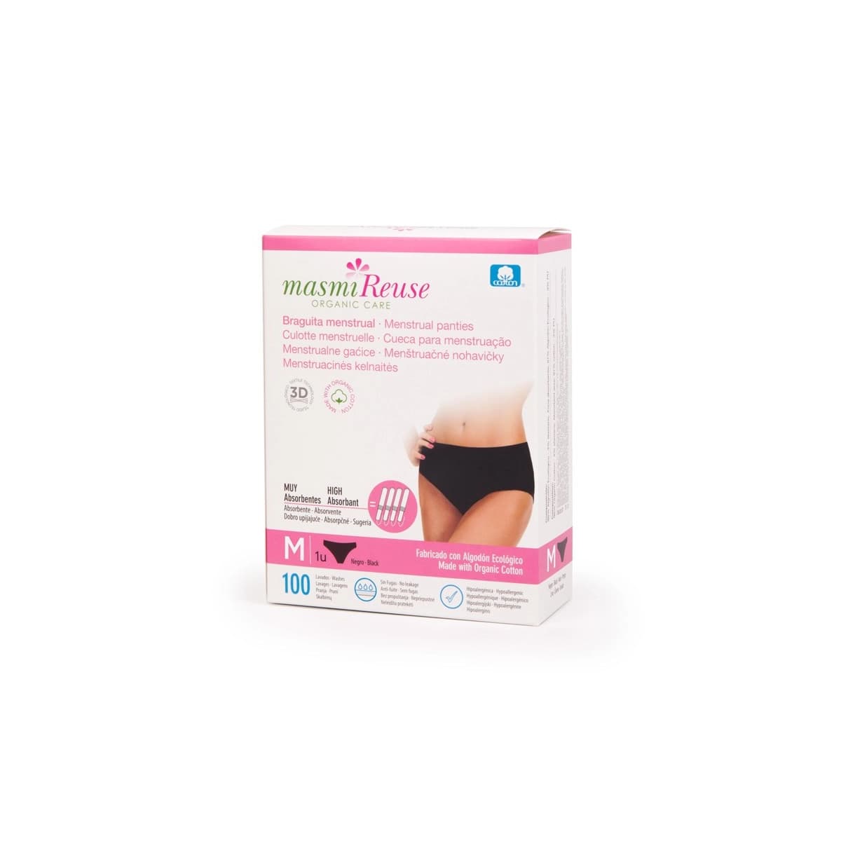 Braguita menstrual algodon bio talla M Masmi