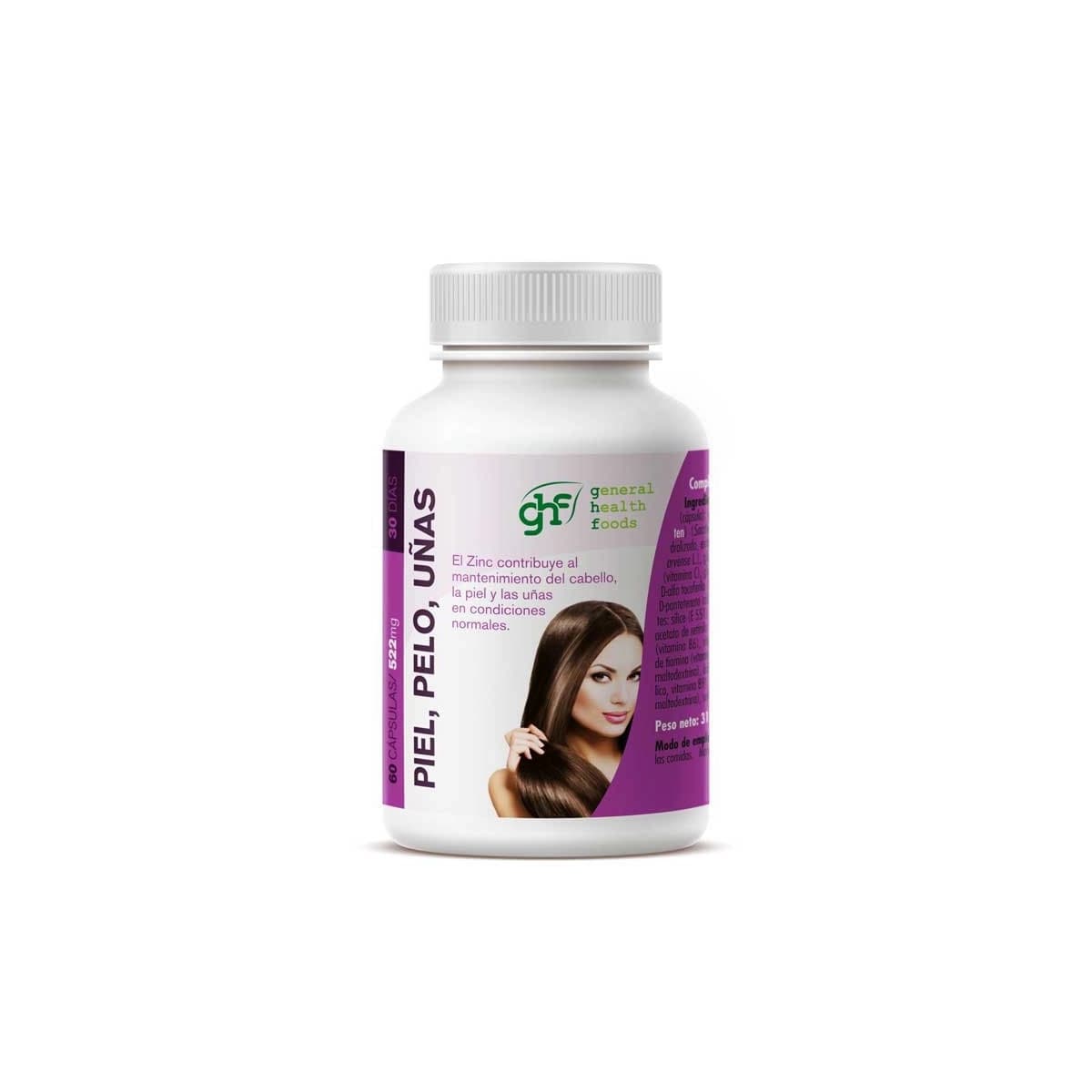 Piel, pelo y uñas 522mg 60 capsulas GHF