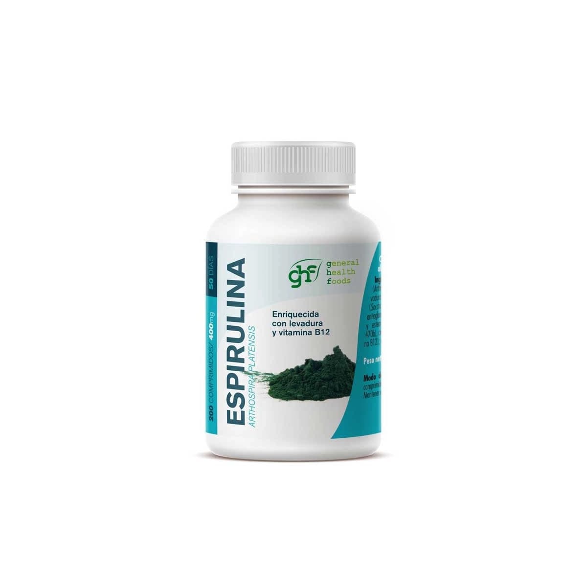 Espirulina 400mg 200 comprimidos GHF