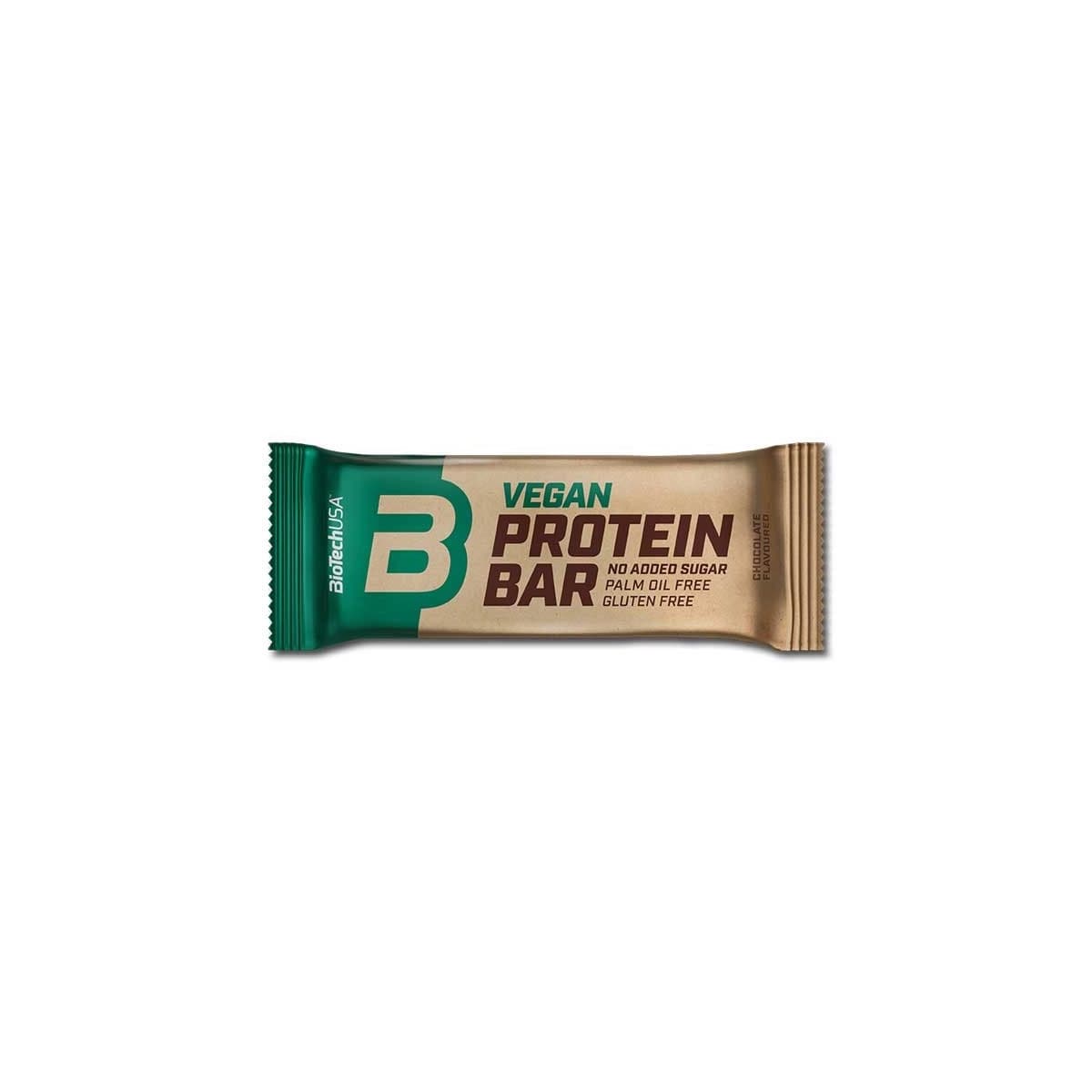 Barrita de proteina vegana chocolate 20x50g BioTechUSA