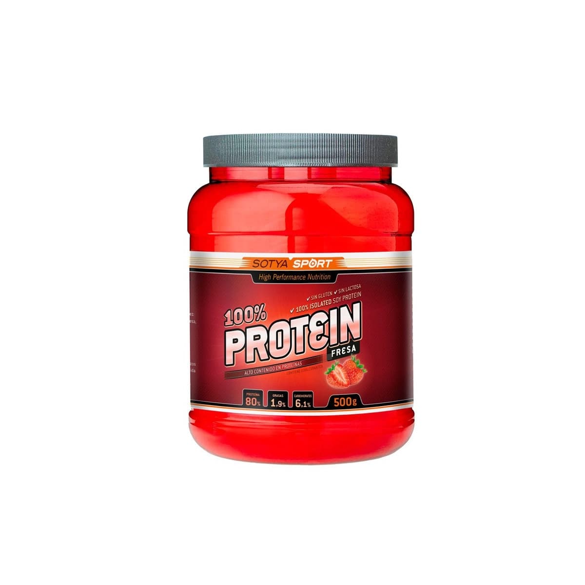 Proteina de soja isolada fresa 500g Sotya SPORT